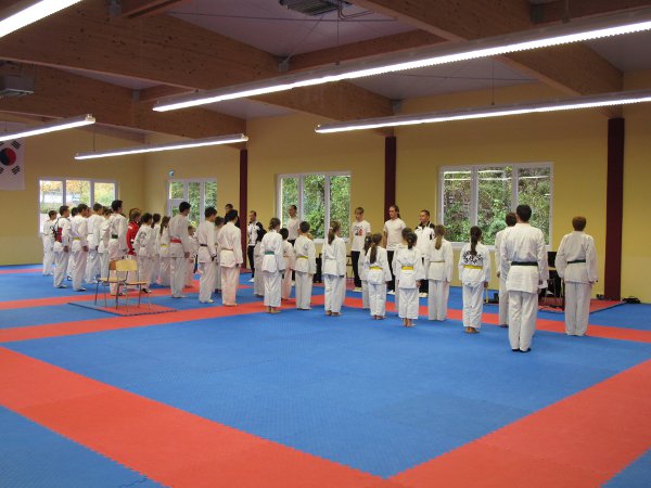 Aufstellung der Teilnehmer