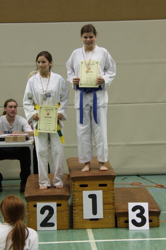 Siegerehrung: v.l.n.r. Tanja, Melissa