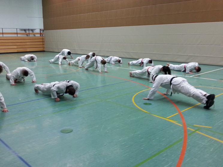 Liegestütze dürfen natürlich nicht fehlen Liegestütze dürfen natürlich nicht fehlen