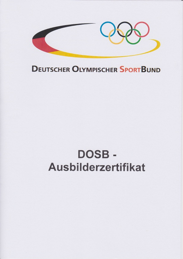 DOSB-Ausbilderzertifikat Michael Scherer DOSB-Ausbilderzertifikat Michael Scherer