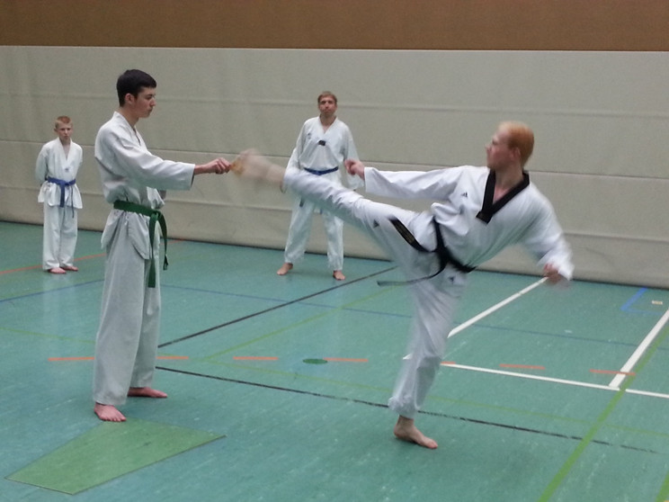 ... und Treffer mit dollyo chagi ... und Treffer mit dollyo chagi